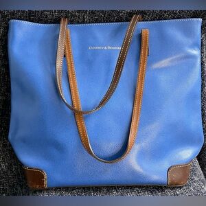 Dooney & Bourke Blue Pebble Grain Large Tote
